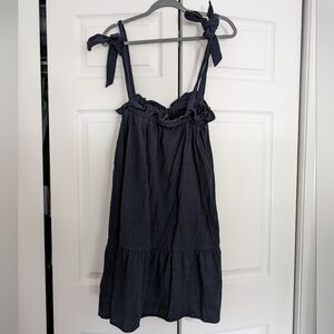 Lulu's Swingin' It Tie-Strap Tiered Babydoll Dress